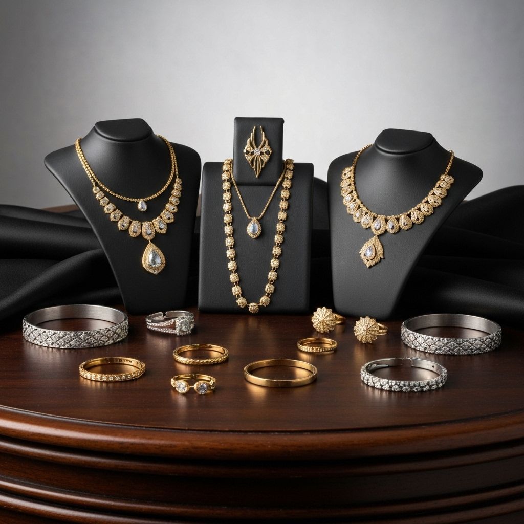 Elegáns ékszer bemutató